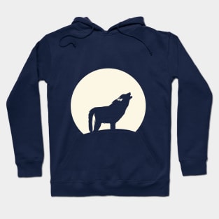 Moonlight Howling Wolf Hoodie